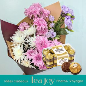 Bouquet varié avec chocolat Ferrero