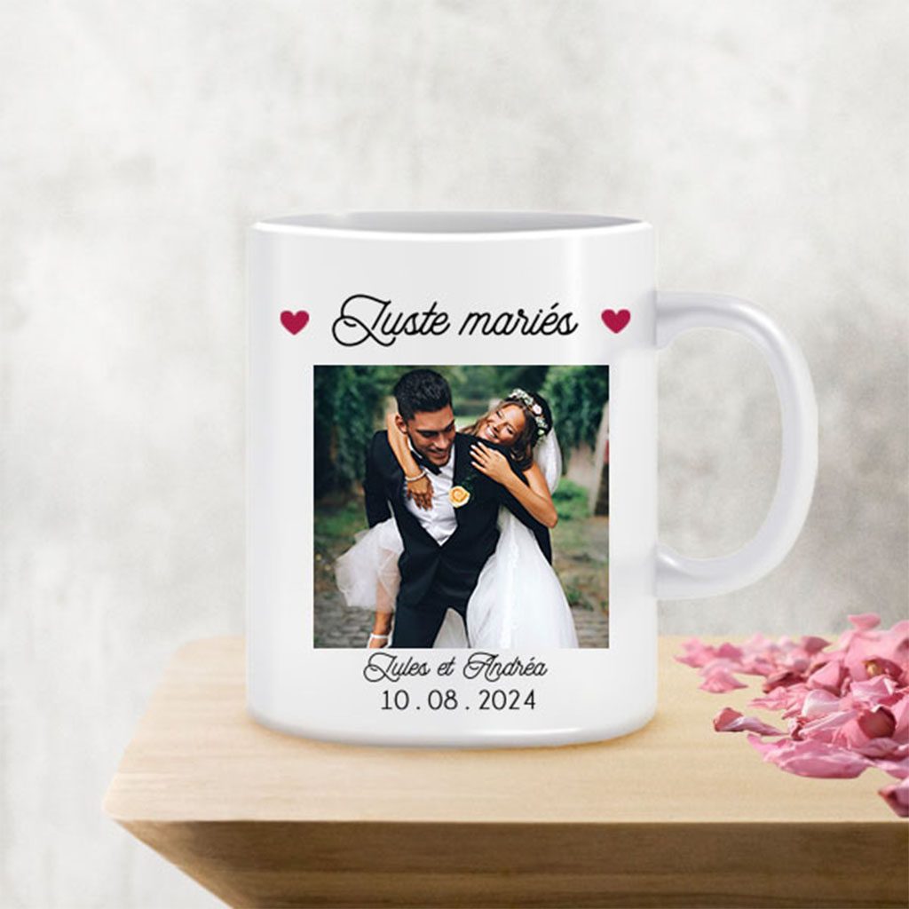 Mug pérsonnalisé Juste Mariée