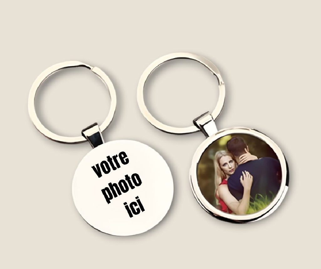 Porte-clés Rond Personnalisé